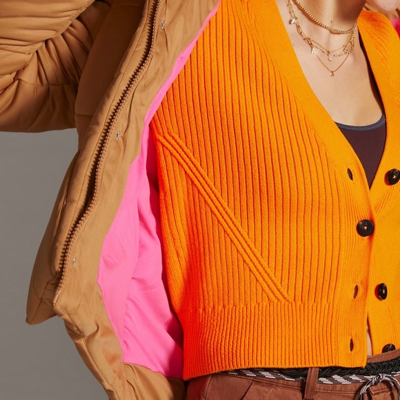 Color Blocked Puffer Jacket by Avec Les Filles - Picture 3 of 8